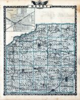 Henry County Map, Galva, Illinois State Atlas 1876